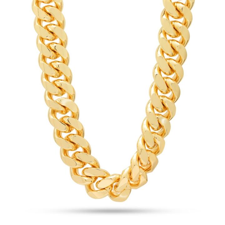 gold plated curb chain