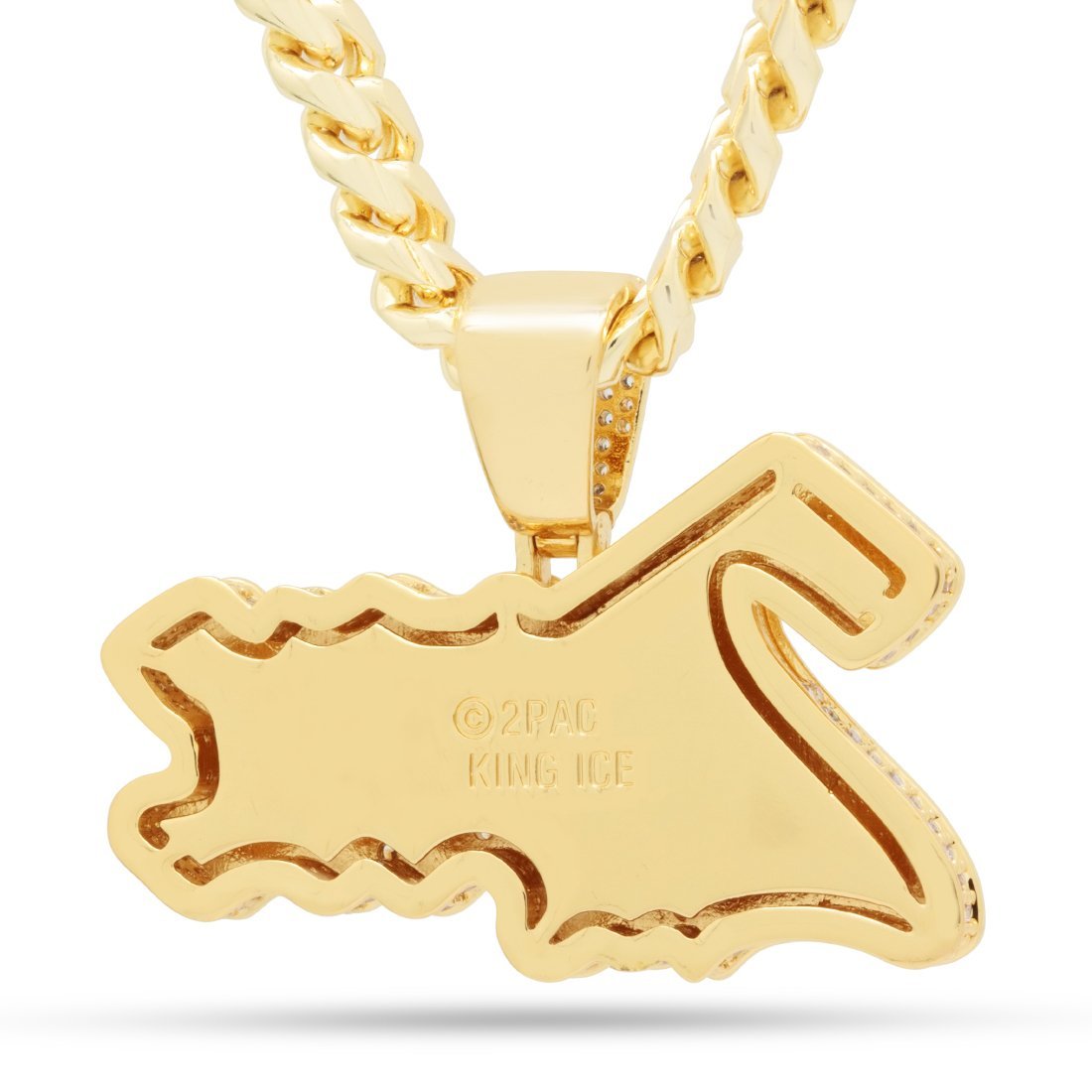 King Ice(キングアイス) 2pac Classic Logo Necklace 14K Gold Single