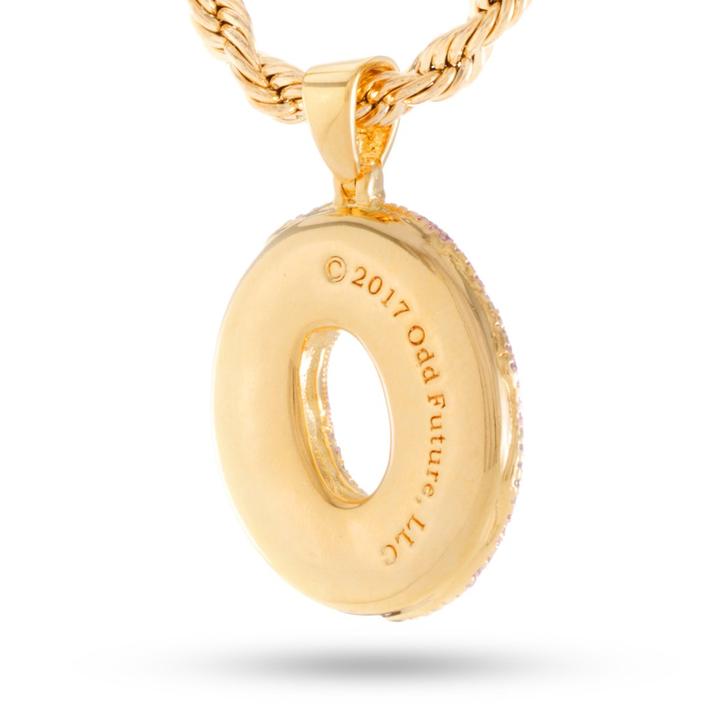 king ice x odd future of pendant gold necklace